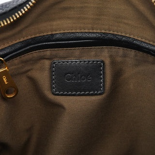 Chloe Black Leather Marcie Tote Bag
