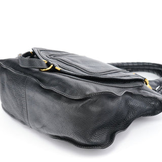 Chloe Black Leather Marcie Tote Bag