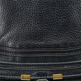 Chloe Black Leather Marcie Tote Bag