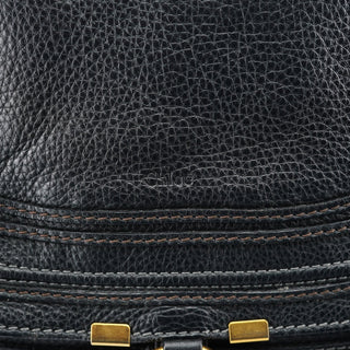 Chloe Black Leather Marcie Tote Bag