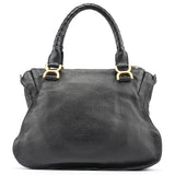 Chloe Black Leather Marcie Tote Bag