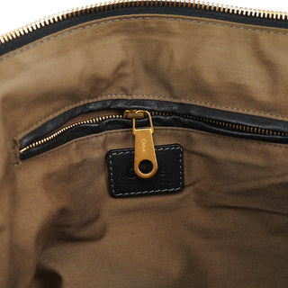 Chloe Black Leather Marcie Tote Bag