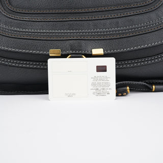 Chloe Black Leather Marcie Tote Bag