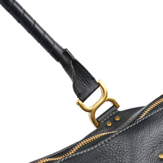 Chloe Black Leather Marcie Tote Bag