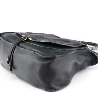 Chloe Black Leather Marcie Tote Bag