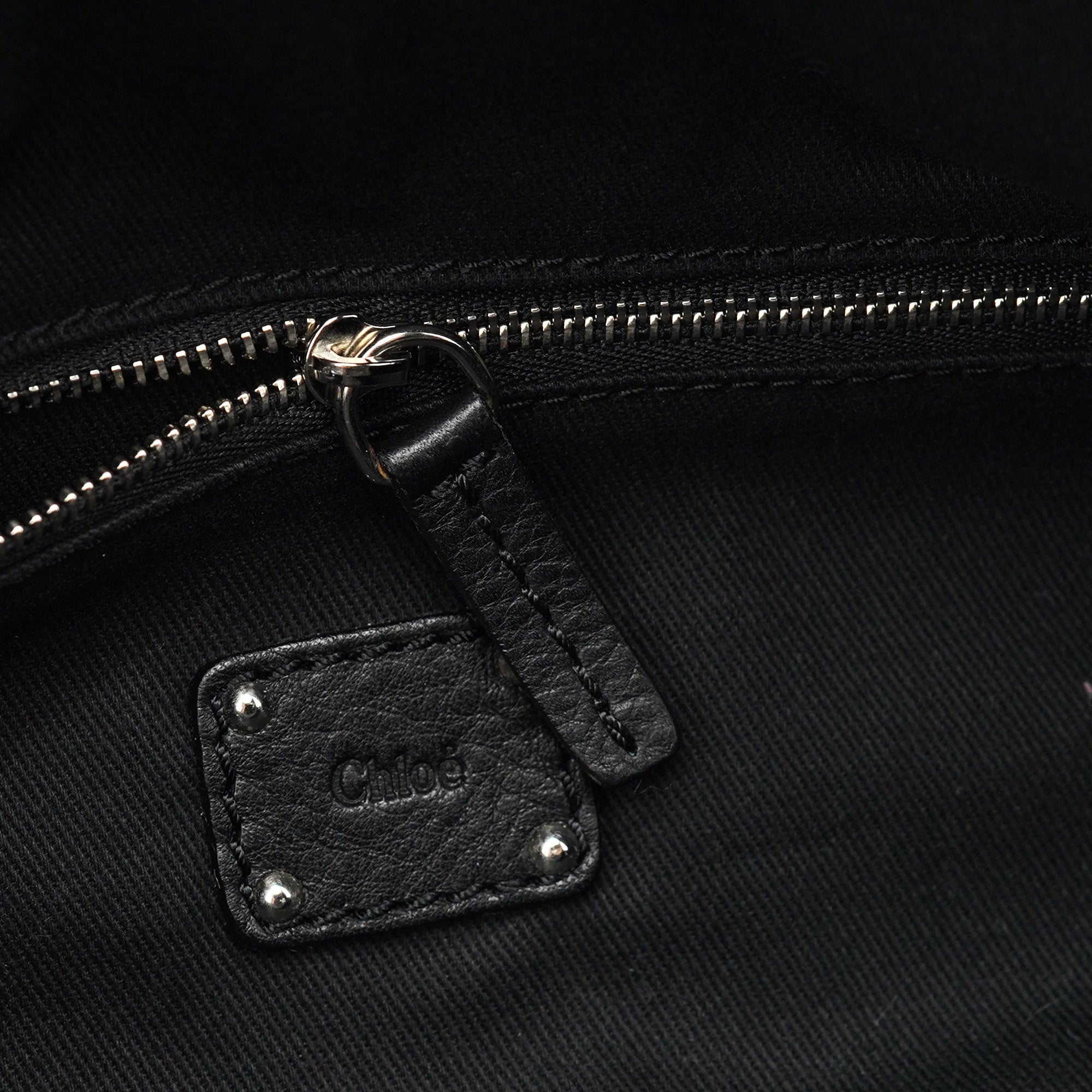 Chloé Sac Boston Paddington en cuir noir