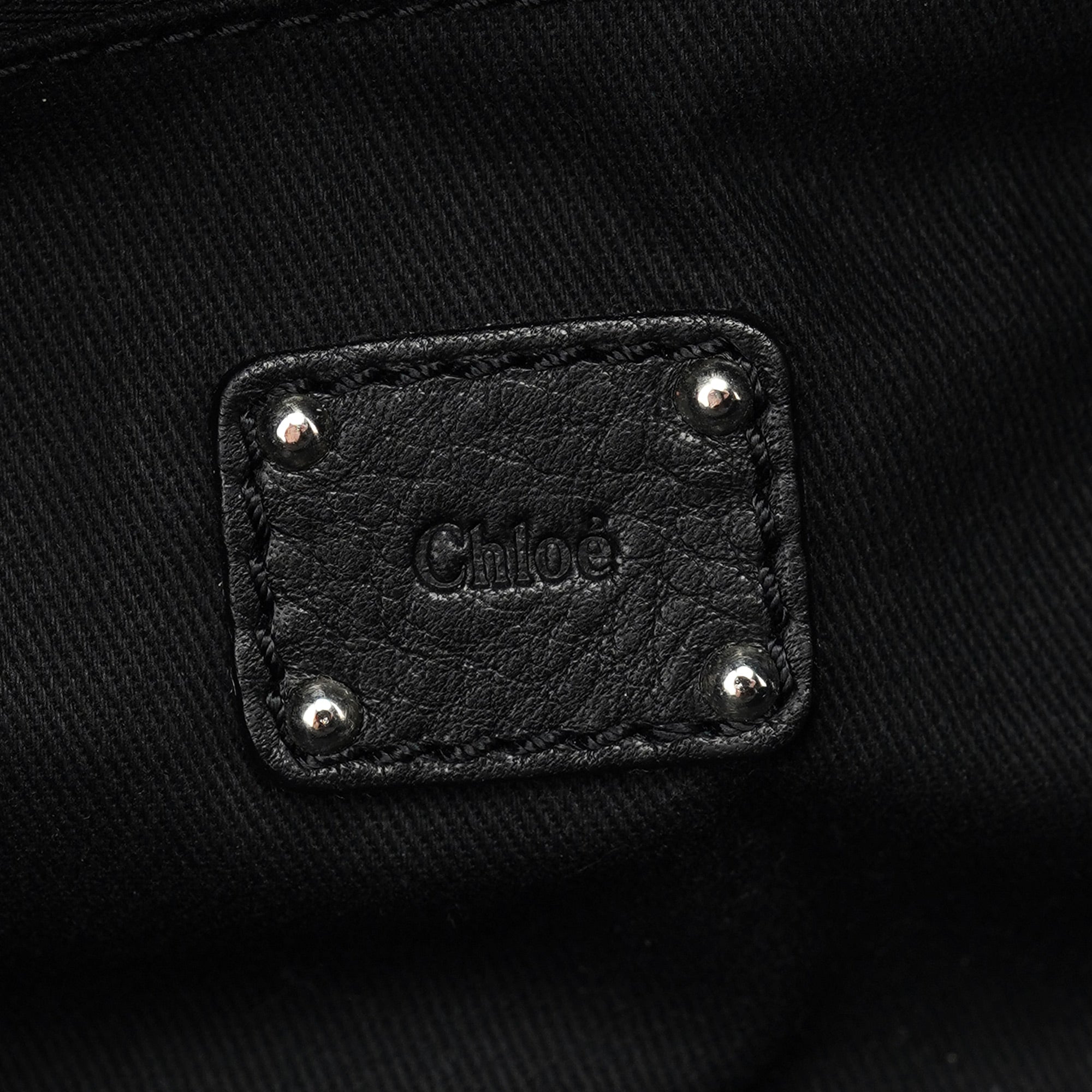 Chloé Sac Boston Paddington en cuir noir