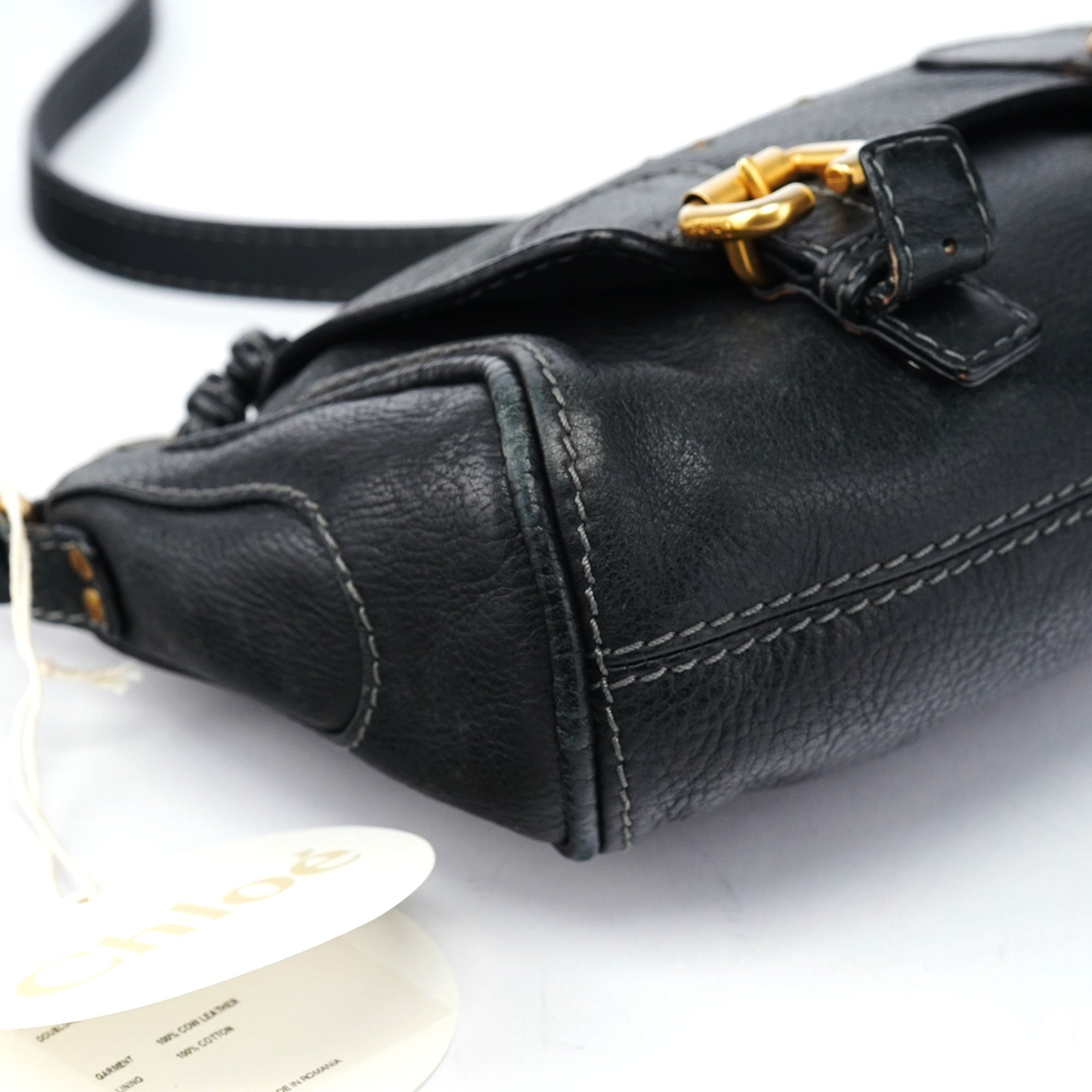 Chloé Black Leather Paddington Crossbody Bag