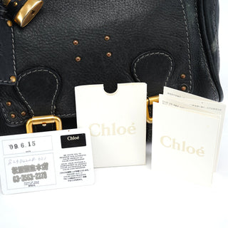 Chloé Black Leather Paddington Crossbody Bag