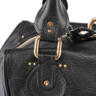 Chloé Black Leather Paddington Pocket Bag