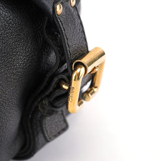 Chloé Black Leather Paddington Pocket Bag