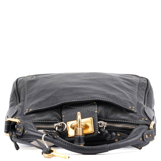 Chloé Black Leather Paddington Shoulder Bag