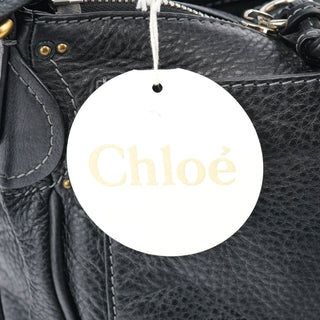 Chloé Black Leather Paddington Shoulder Bag