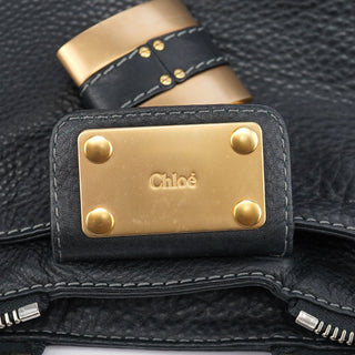 Chloé Black Leather Paddington Shoulder Bag