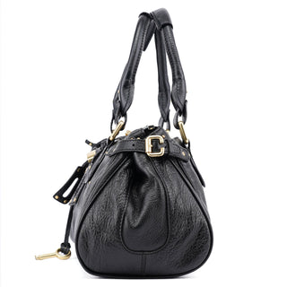 Chloé Black Leather Paddington Shoulder Bag