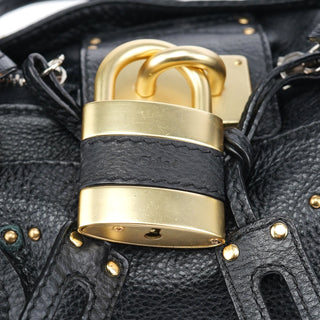 Chloé Black Leather Paddington Shoulder Bag