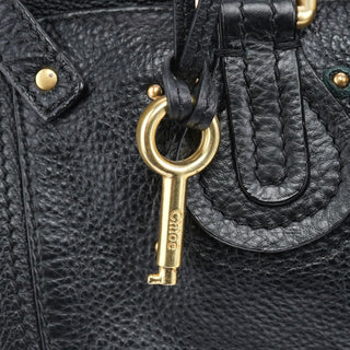 Chloé Black Leather Paddington Shoulder Bag