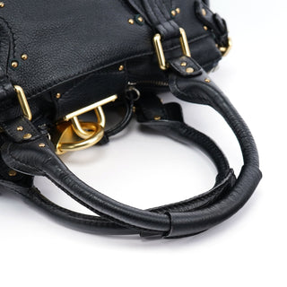 Chloé Black Leather Paddington Shoulder Bag