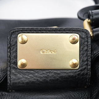 Chloé Black Leather Paddington Shoulder Bag