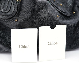 Chloé Black Leather Paddington Shoulder Bag