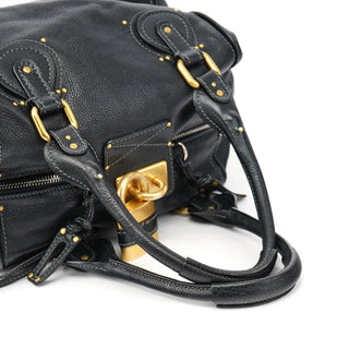 Chloé Black Leather Paddington Shoulder Bag