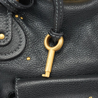 Chloé Black Leather Paddington Shoulder Bag