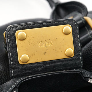 Chloé Black Leather Paddington Shoulder Bag