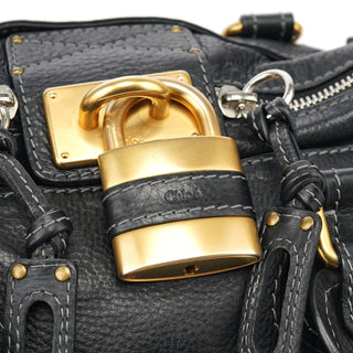 Chloé Black Leather Paddington Shoulder Bag