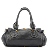Chloé Black Leather Paddington Shoulder Bag