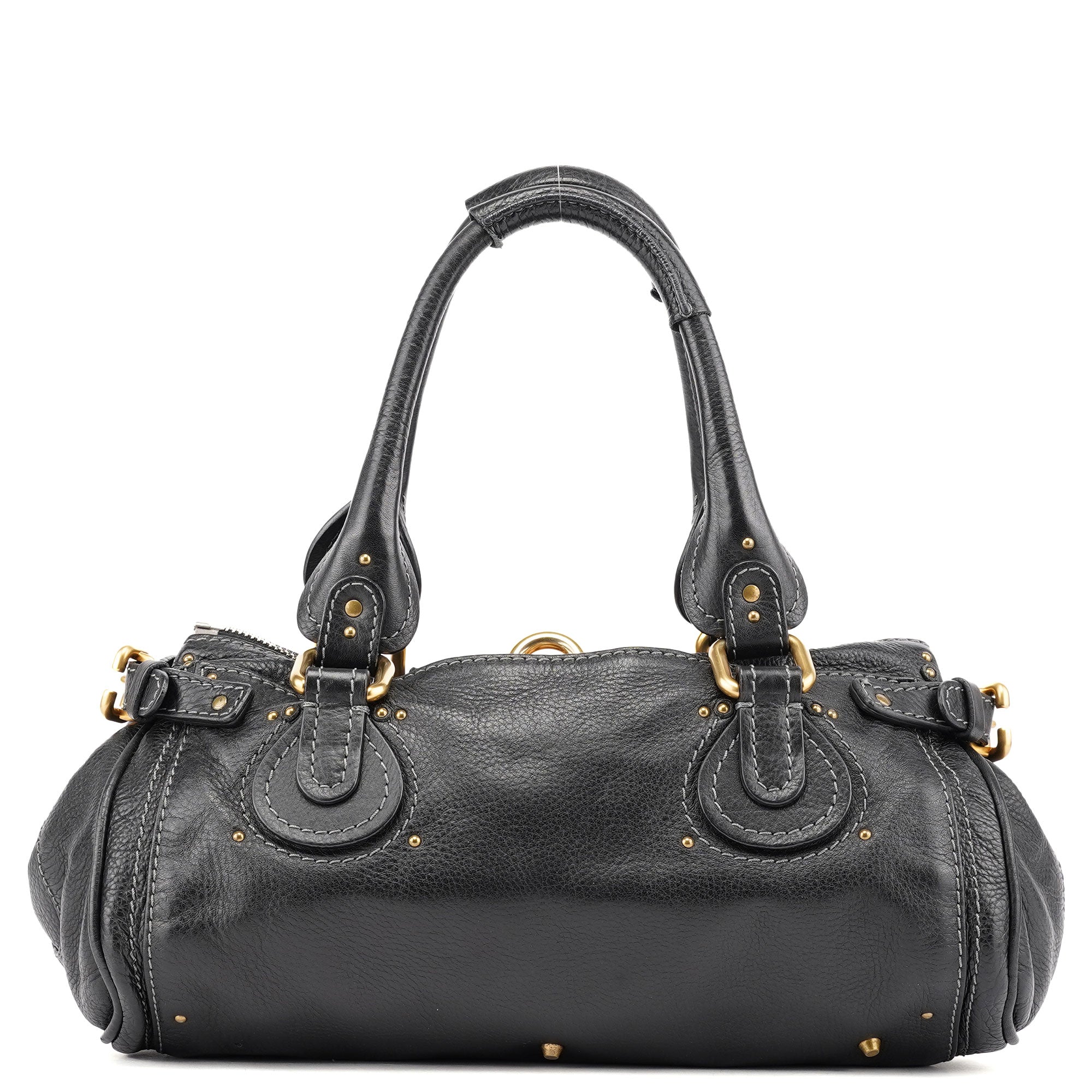 Chloé Black Leather Paddington Shoulder Bag