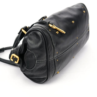 Chloé Black Leather Paddington Shoulder Bag