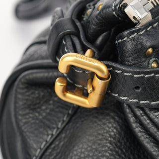 Chloé Black Leather Paddington Shoulder Bag