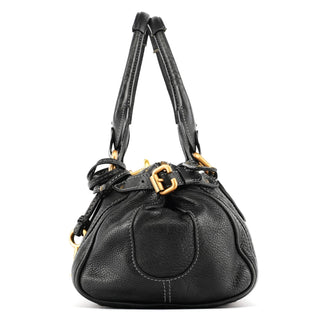 Chloe Black Leather Paddington Shoulder Bag