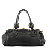 Chloe Black Leather Paddington Shoulder Bag