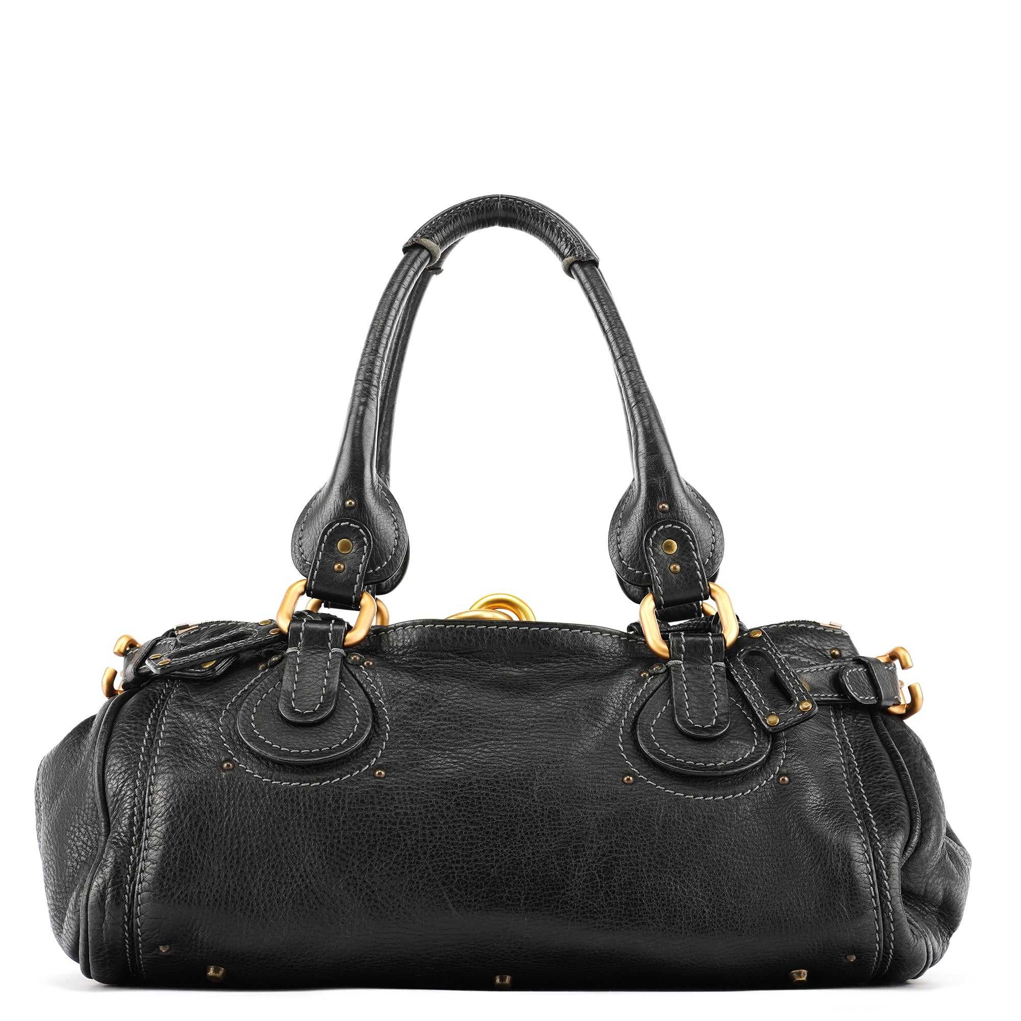 Chloe Black Leather Paddington Shoulder Bag