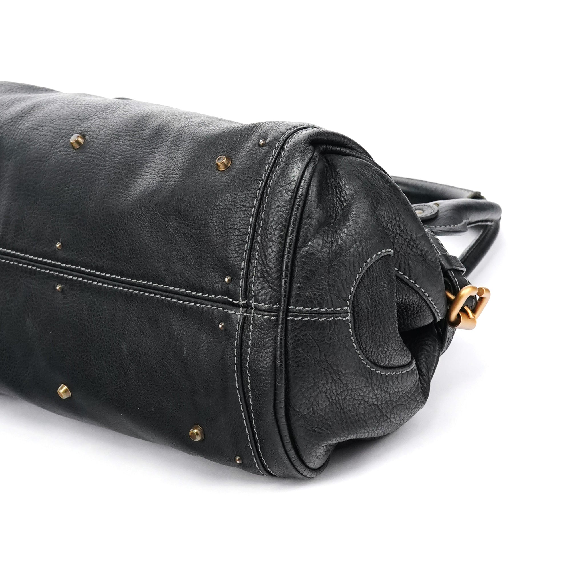Chloe Black Leather Paddington Shoulder Bag