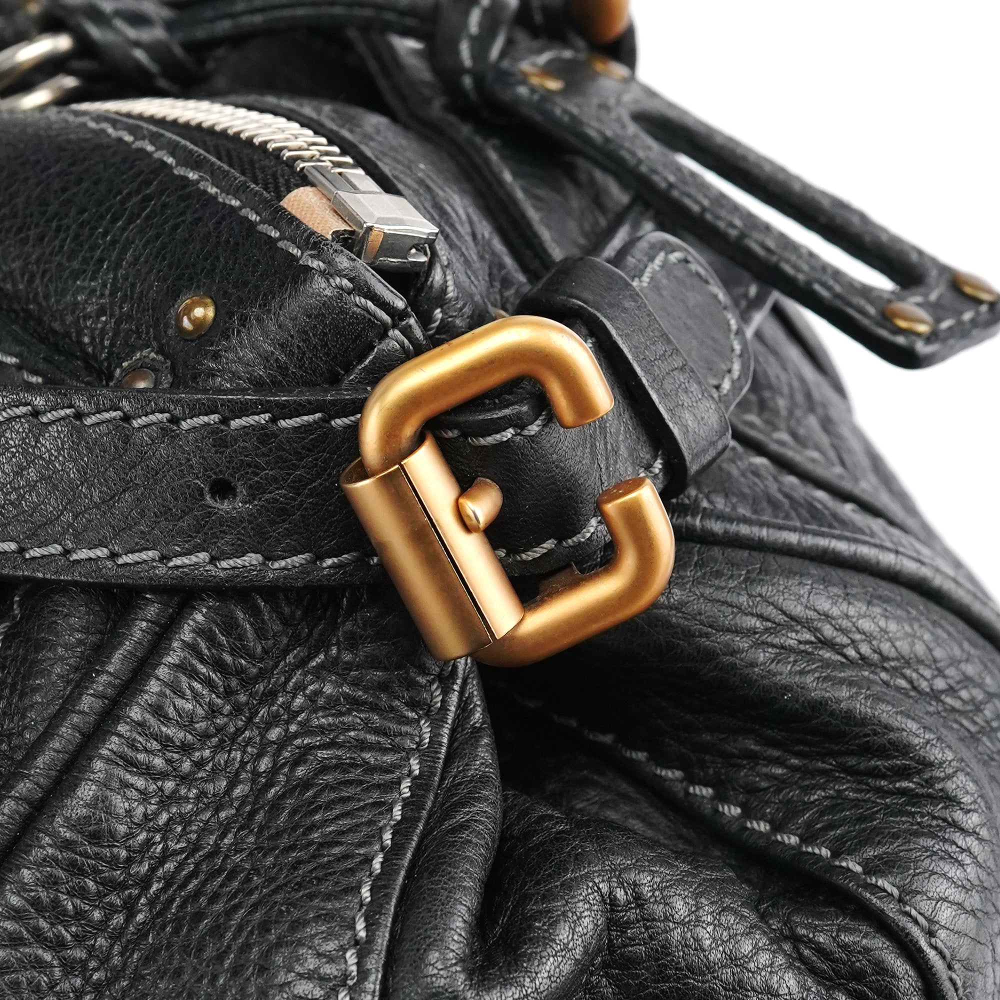 Chloe Black Leather Paddington Shoulder Bag
