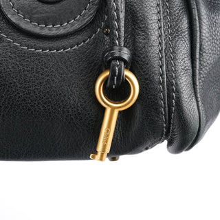 Chloe Black Leather Paddington Shoulder Bag