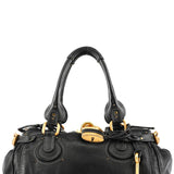 Chloe Black Leather Paddington Shoulder Bag