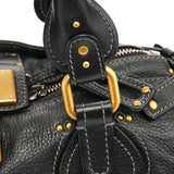Chloe Black Leather Paddington Shoulder Bag