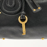 Chloe Black Leather Paddington Shoulder Bag