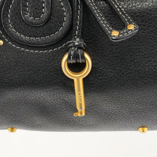 Chloe Black Leather Paddington Shoulder Bag