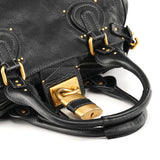 Chloe Black Leather Paddington Shoulder Bag