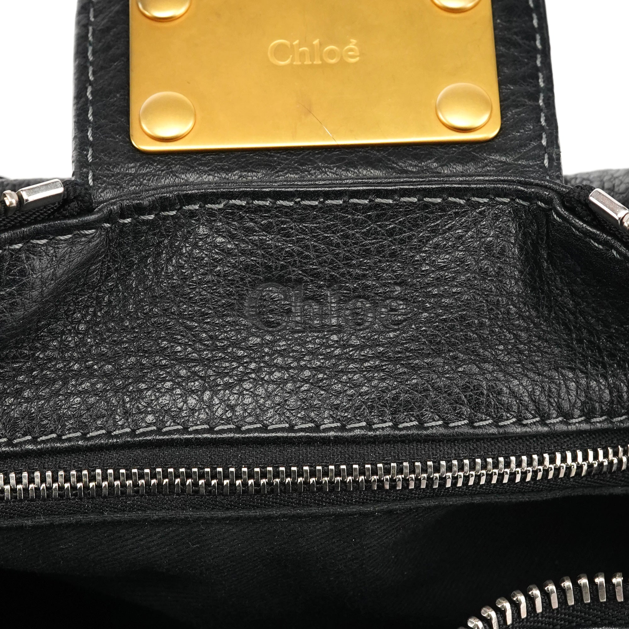 Chloe Black Leather Paddington Shoulder Bag