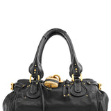 Chloe Black Leather Paddington Shoulder Bag