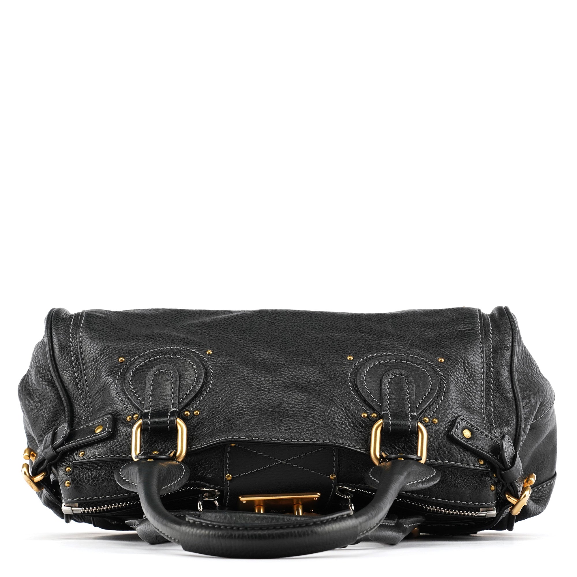 Chloe Black Leather Paddington Shoulder Bag