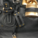 Chloe Black Leather Paddington Shoulder Bag