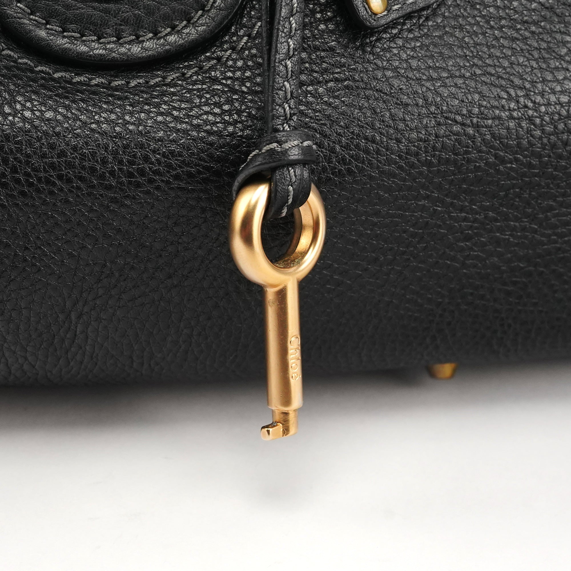 Chloe Black Leather Paddington Shoulder Bag