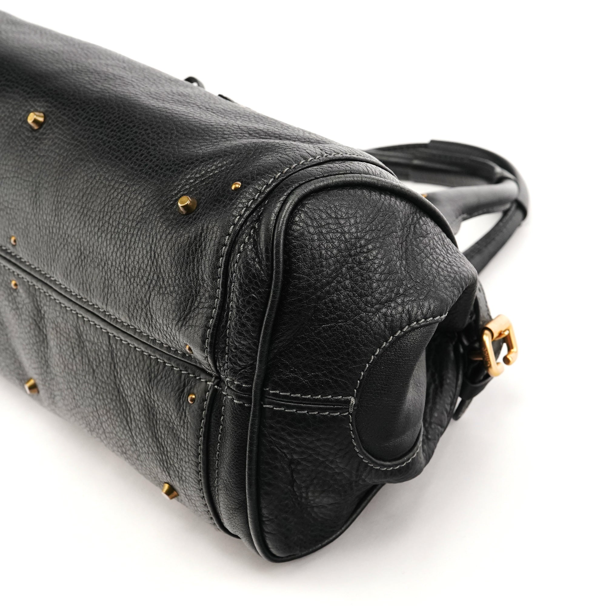 Chloe Black Leather Paddington Shoulder Bag