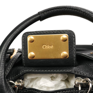 Chloe Black Leather Paddington Shoulder Bag